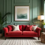 Red and Green Living Room