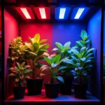 Red and Blue LED Grow Lights for Indoor Plants