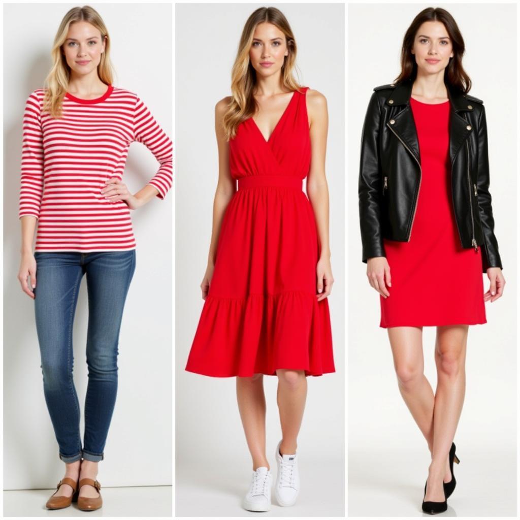 Casual Outfit Ideas with Red Clothes