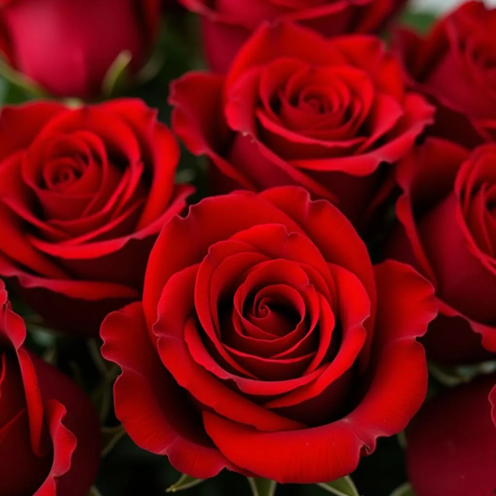 Red roses bouquet