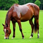 Roan Horse in Field