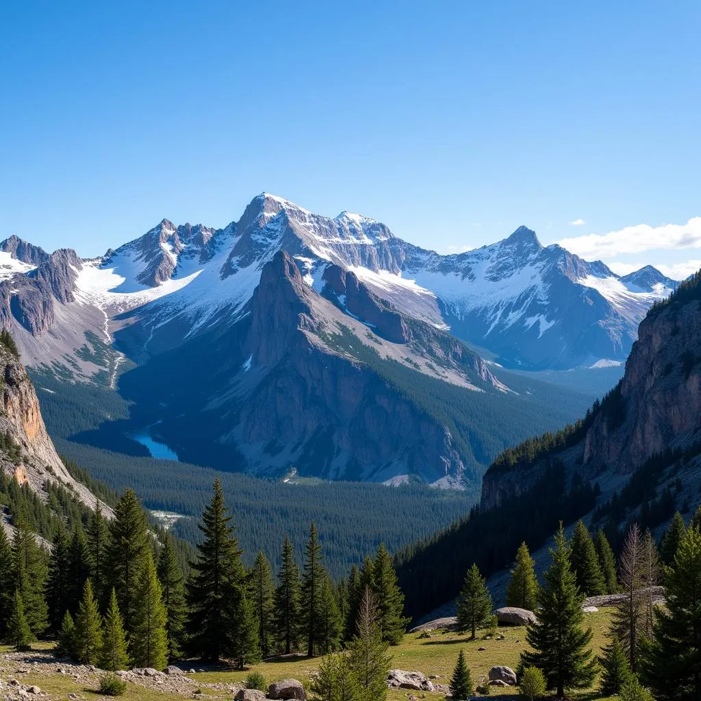 Scenic view of the Rocky Mountains in Colorado