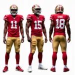 San Francisco 49ers Uniforms in Red and Gold