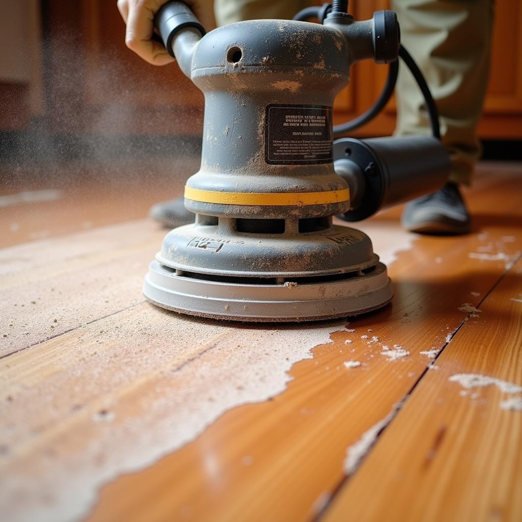 Sanding Hardwood Floors for Color Change