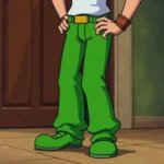 The Mystery of Shaggy's Pants: A close-up image of Shaggy and Scooby-Doo, highlighting the ambiguous color of Shaggy's pants, which appear to shift between brown and green depending on the lighting and animation style.