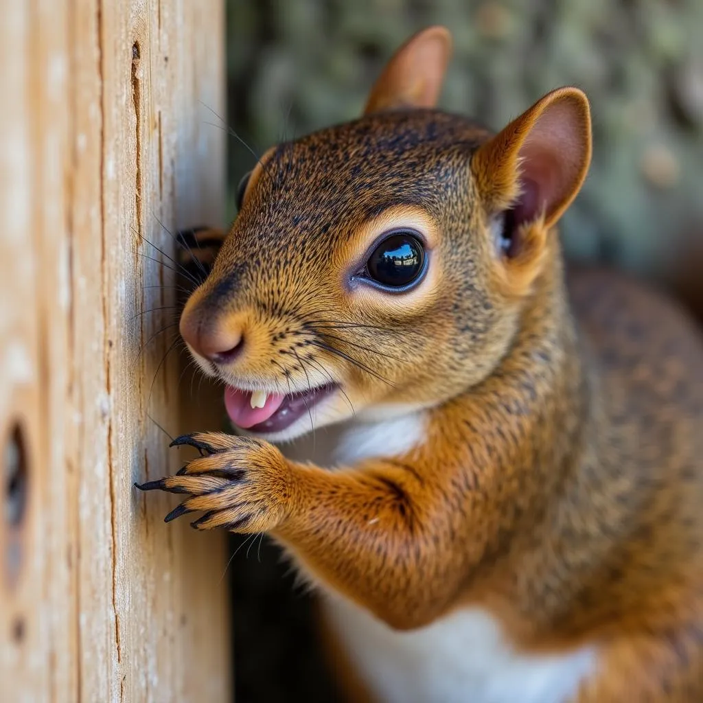 Squirrel damaging property