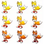 Tails Color Evolution Across Sonic Games