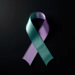 Teal and Purple Ribbon