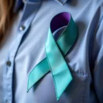 Teal and Purple Ribbon: A Symbol of Hope and Remembrance