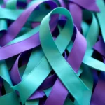 Teal and Purple Ribbons