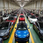 Tesla Factory Production Line