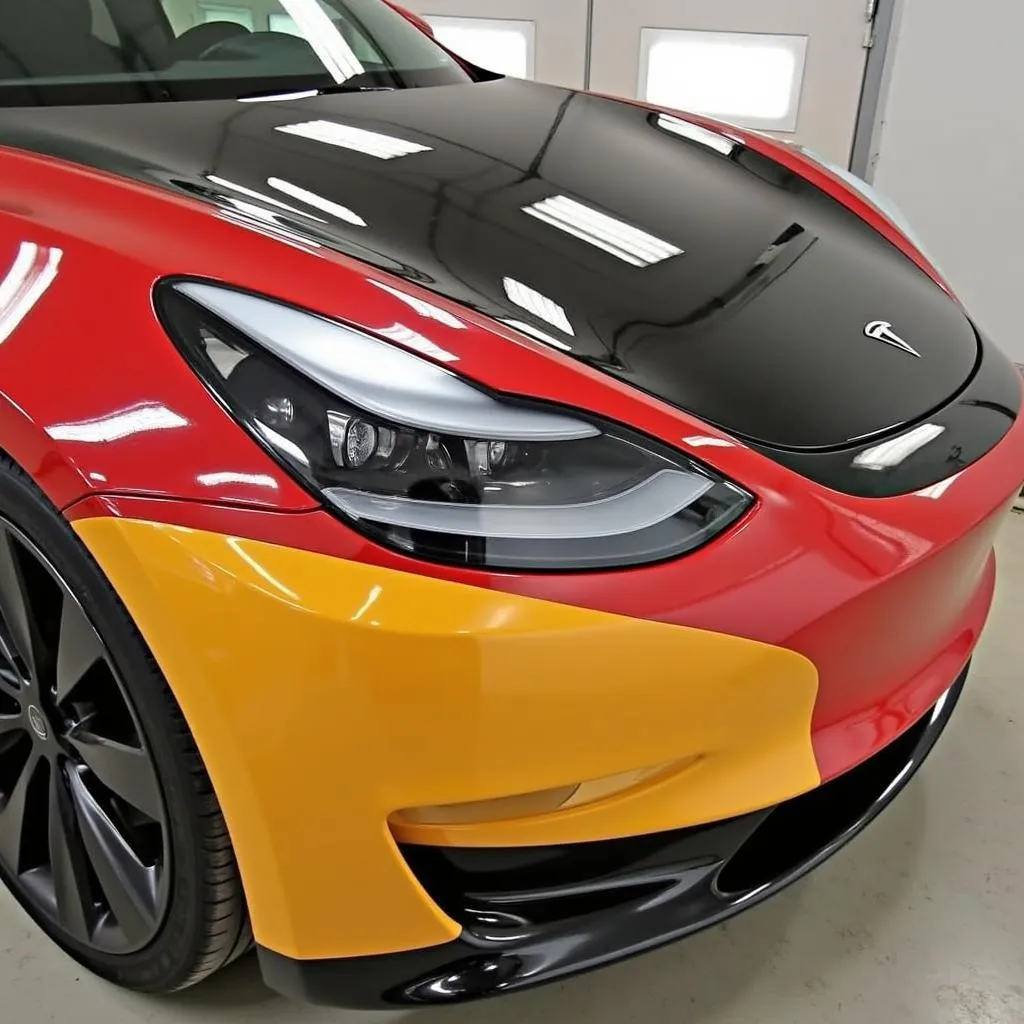 Tesla Vehicle Wrap Color Change