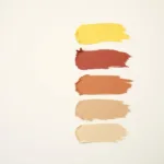 Testing Cream Paint Swatches on a Wall