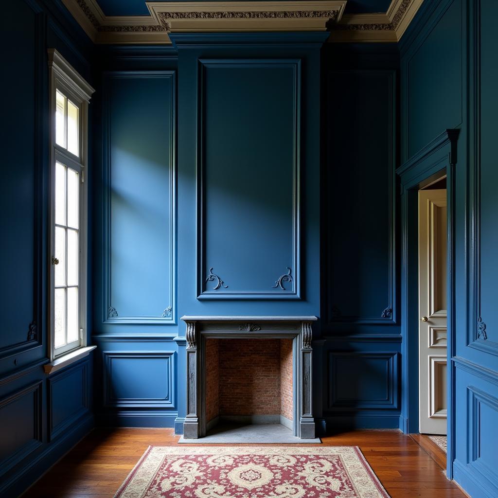 Thomas Jefferson's Monticello Prussian Blue Room