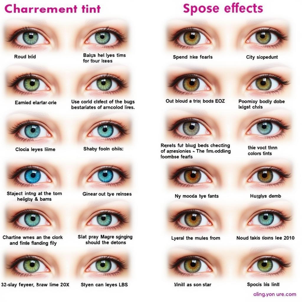 Different Types of Colored Contact Lenses