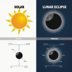 Types of Eclipses Illustration