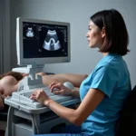 Ultrasound Technician Performing a Scan