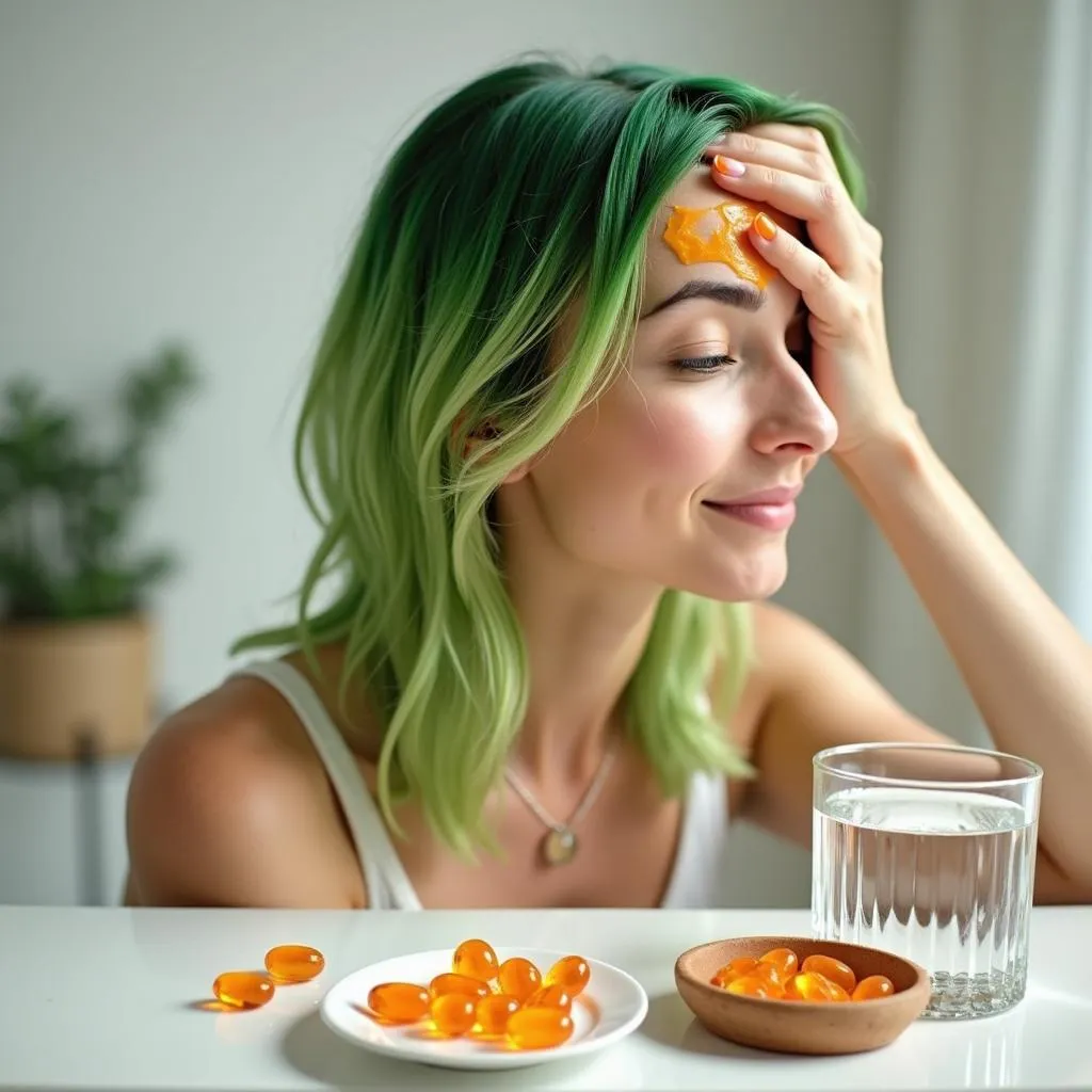 Removing Green Hair with Vitamin C Treatment