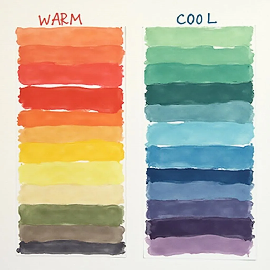 Warm vs. Cool Color Palette