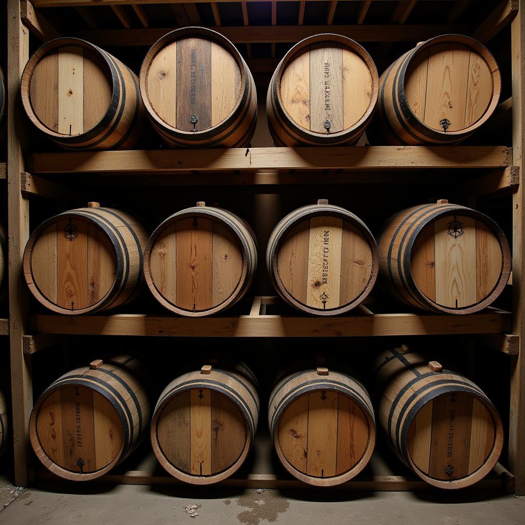 Whiskey Barrel Aging Process