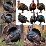 Wild Turkey Color Variations: From Iridescent Greens to Earthy Browns