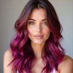 Woman with Vibrant Hair Color