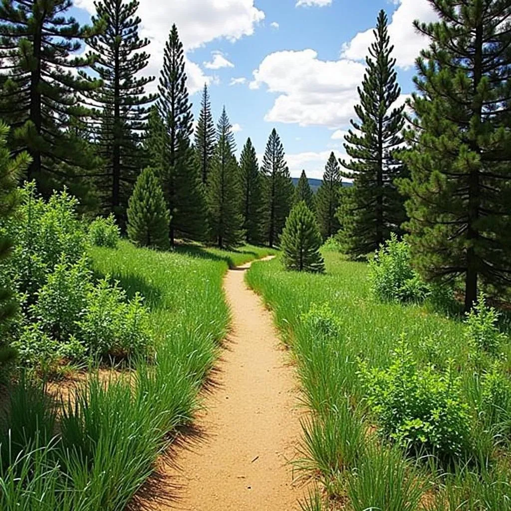 Hiking trails in Woodland Park