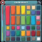 Yeep's Hide and Seek Color Selection Screen