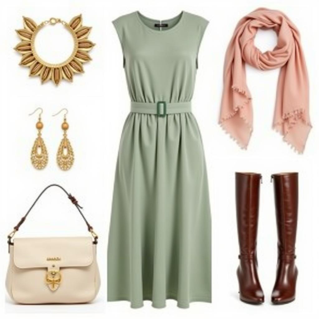 Accessories for Sage Green Dress