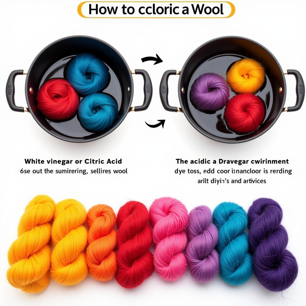 Acid Dyeing Wool for Vibrant Colors