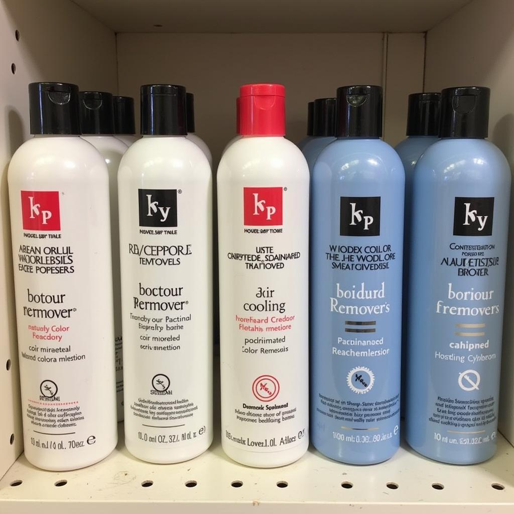 Alternative Hair Color Removers on Display