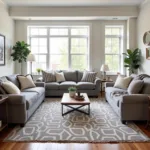 Antique White and Gray Living Room