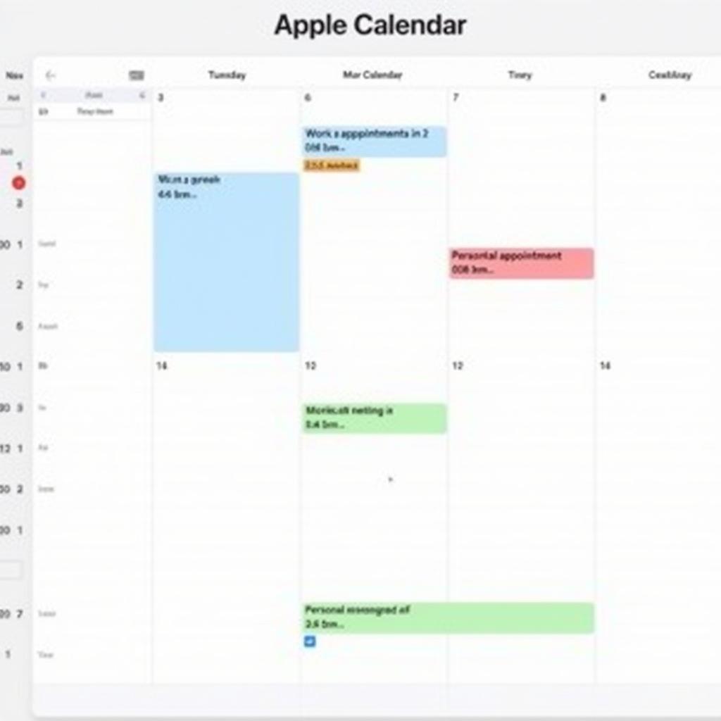 Apple Calendar Color Coding Overview