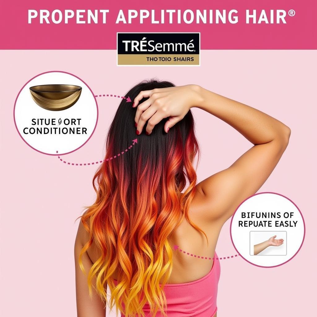 Applying Tresemme Conditioner to Colored Hair