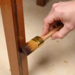 Applying Wood Stain with a Brush