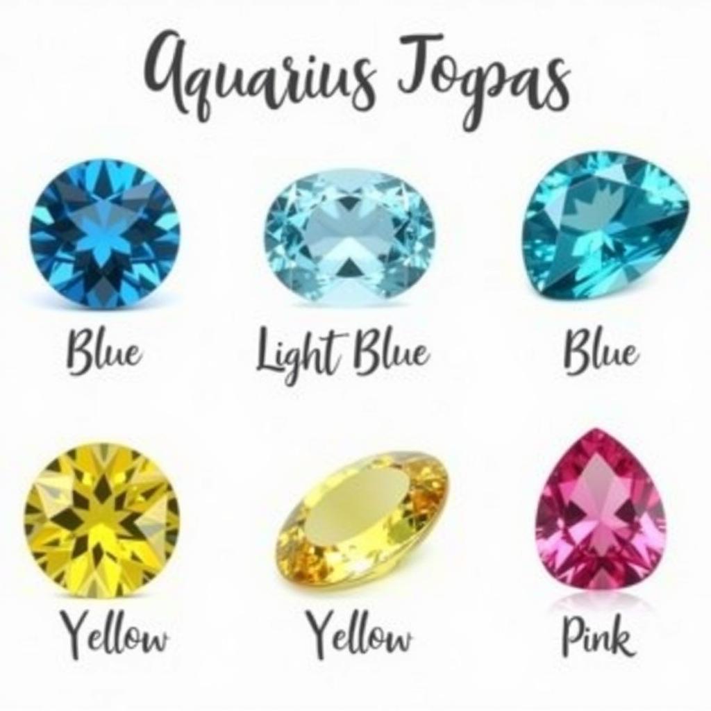 Aquarius Birthstone Colors: Variations