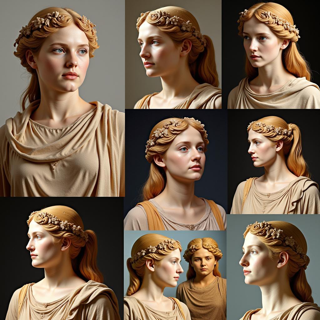 Athena with Golden Hair in Classical Art