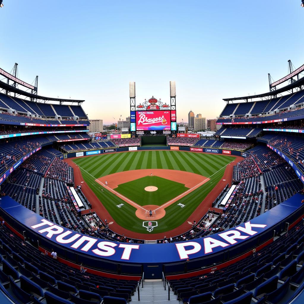 Atlanta Braves Colors at Truist Park