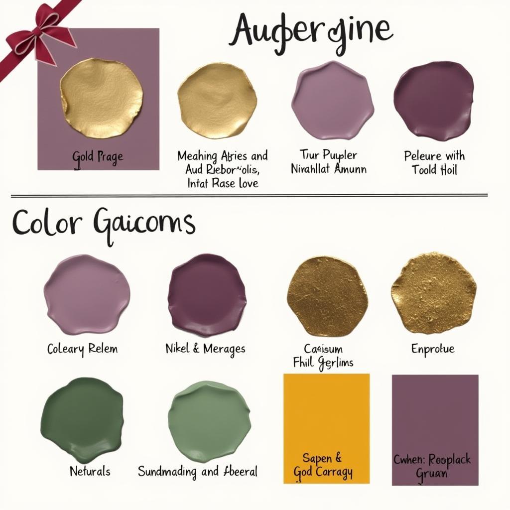 Aubergine Color Palette and Combinations