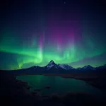 Aurora Borealis illuminating the Colorado night sky