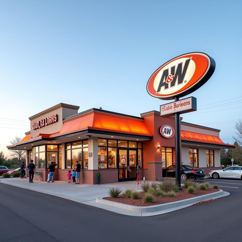 A&W Restaurant Exterior in Colorado Springs