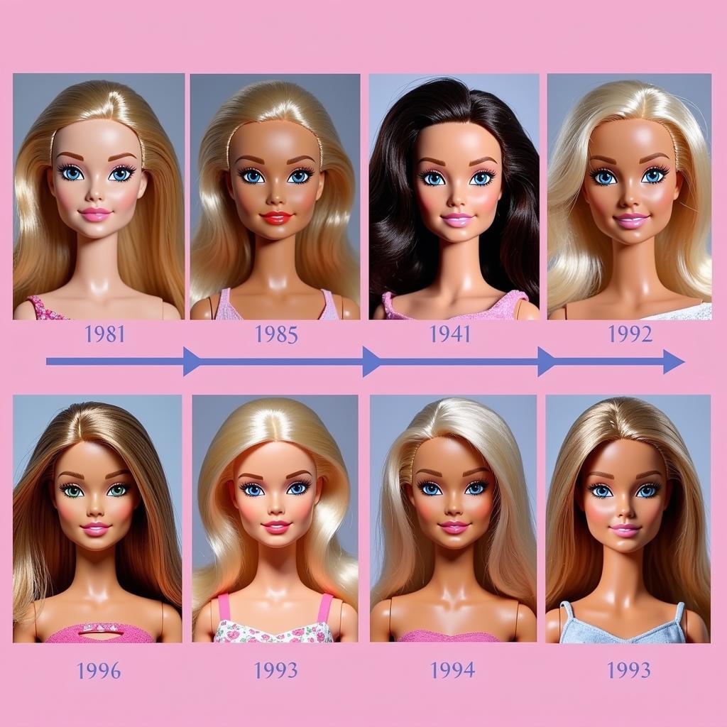 Barbie Blue Eyes Evolution Through the Years