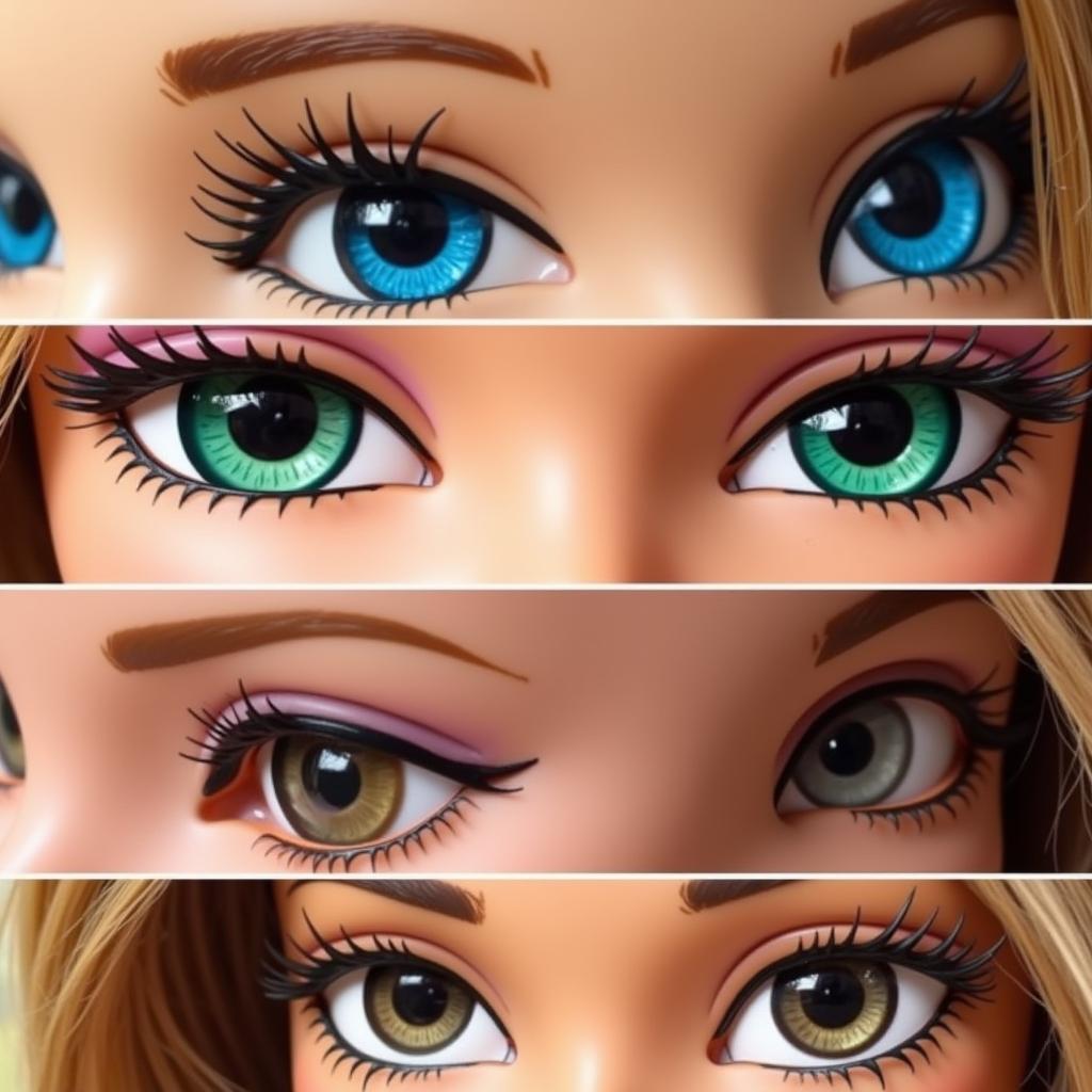 Barbie Eye Color Variations in Modern Dolls