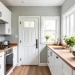 Barley There BM Kitchen with White Cabinets