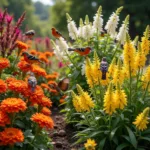 Bird Attracting Colors in a Garden