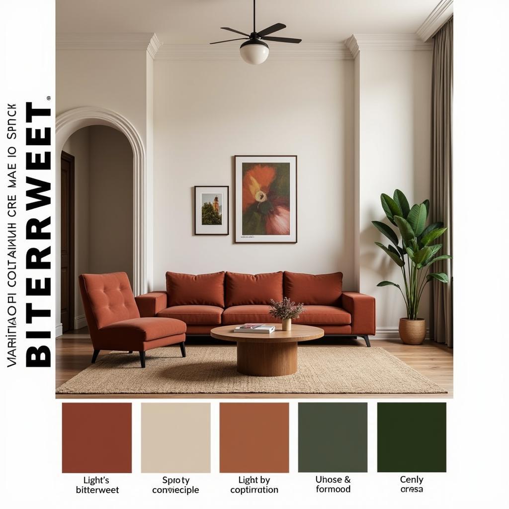 Bittersweet Color Palette for Interior Design