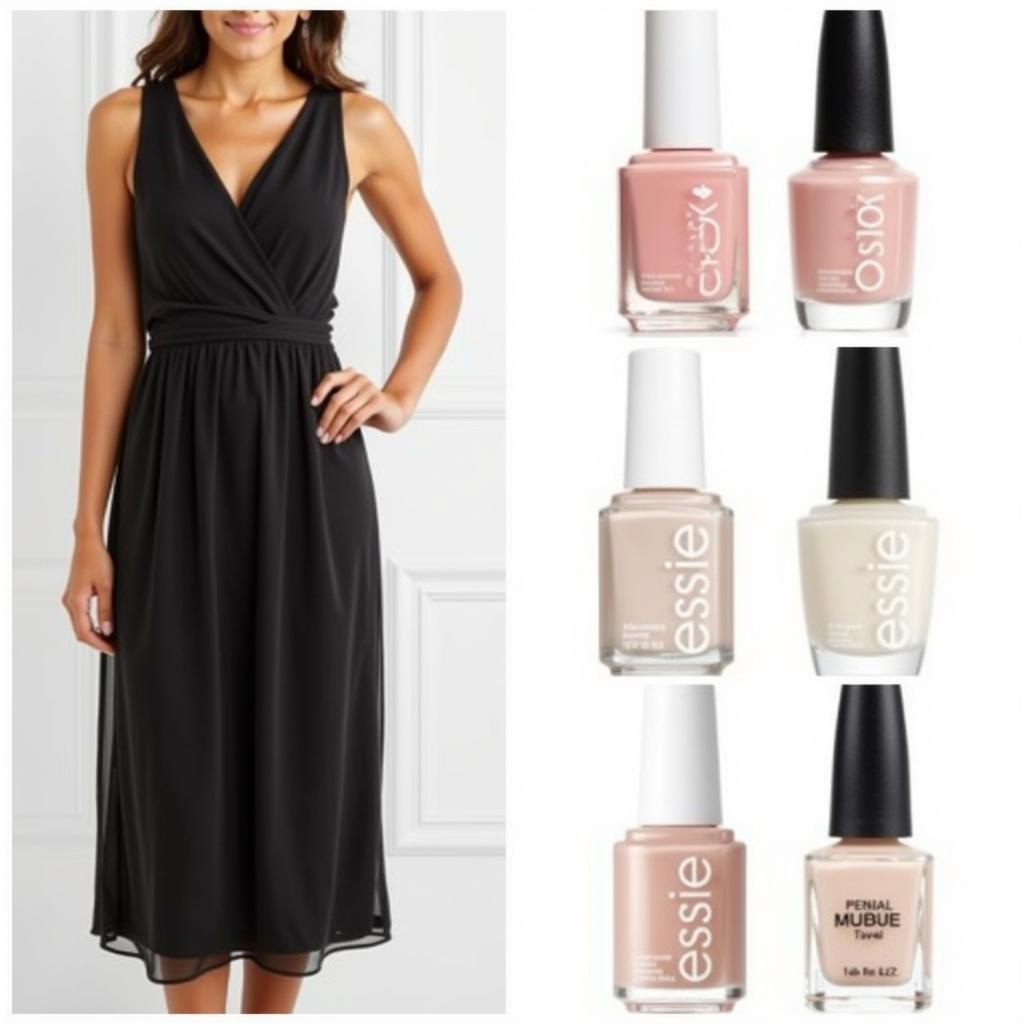 Black Dress Daytime Nail Polish Options