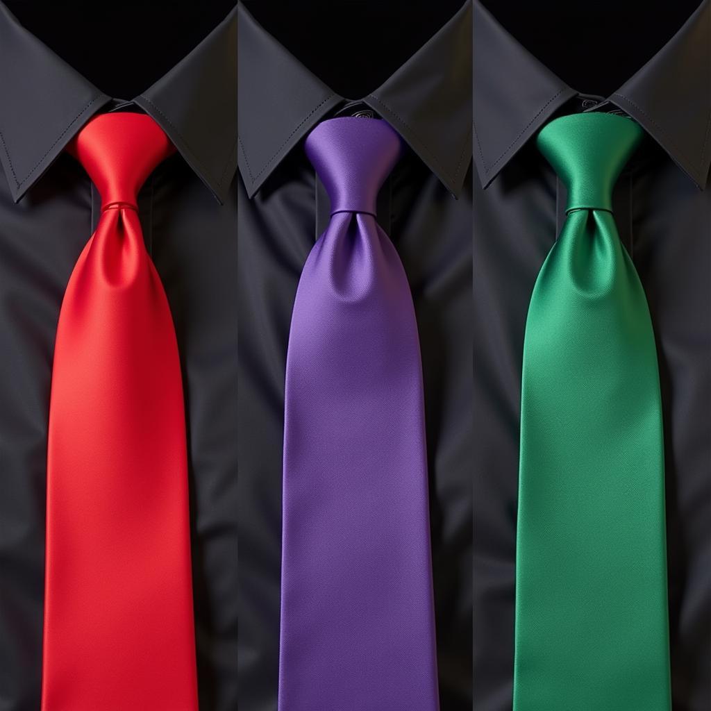 Bold and Daring Tie Colors for a Black Shirt