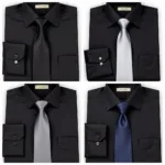 Classic Tie Colors for Black Shirts