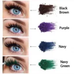 Comparing Different Mascara Colors for Blue Eyes